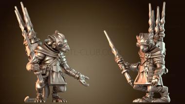 3D модель Команды вооружения крысолюдей, бурильщик, назад (STL)