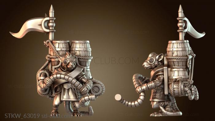 Команды вооружения крысолюдей, огнеметы назад