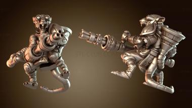 3D модель Команды вооружения крысолюдей Гатлинг (STL)