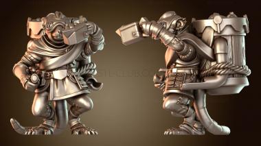 3D модель Команды вооружения крысолюдей возвращаются назад (STL)