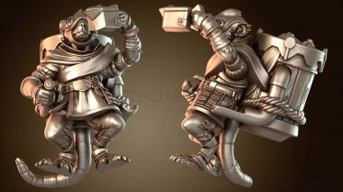 3D модель Команды вооружения крысолюдей, ветераны Гатлинг-бэка (STL)