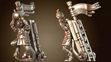 3D модель Команды вооружения крысолюдей, минометы, назад (STL)