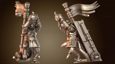 3D модель Команды вооружения крысолюдей, минометы, невидимые сзади (STL)