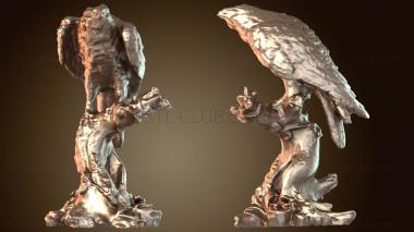 3D модель Ворон на дереве (STL)