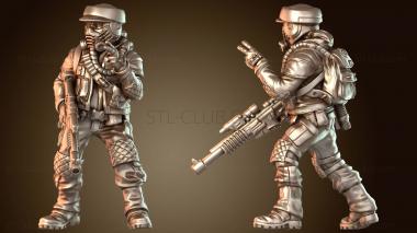 3D модель Закаленный отряд повстанцев (STL)