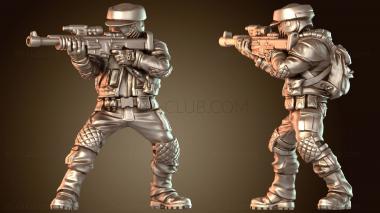 3D модель Отряд повстанцев подготовлен (STL)