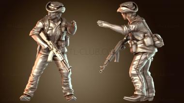 3D модель Повстанцы с ветераном-повстанцем (STL)