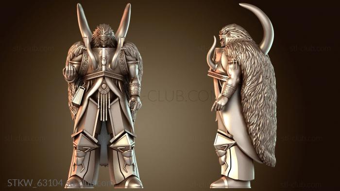 Military Red NEEERD Fabulous Pillar Guardians BRN Back Horns