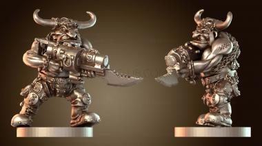 3D модель Красные Огры в броне (STL)