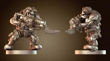 3D модель Могучие Красные Огры (STL)