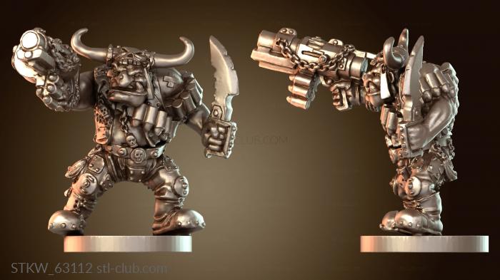 Military Молодые красные огры