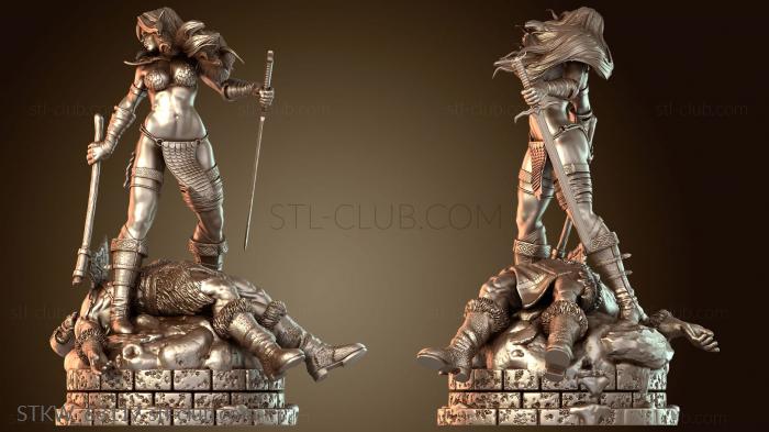 Military Статуэтка Рыжей Сони в диораме