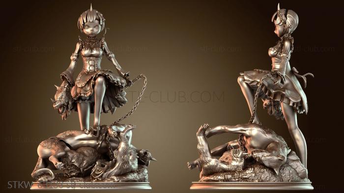 Military Рем сражается с сердитым лицом