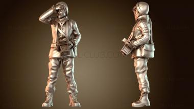 3D модель Репортер Билл и собаки породы хаски (STL)