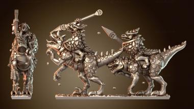 3D модель Рептильная кавалерия Бронированная (STL)