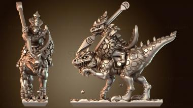 3D модель Рептильной кавалерии Воинственный (STL)