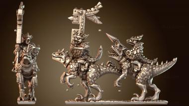 3D модель Рептильная кавалерия Храбрая (STL)