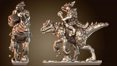 3D модель Рептильной кавалерии дикой (STL)