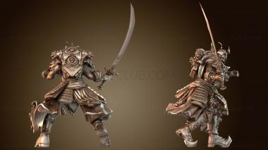 3D модель Атака всадника, ближний бой, авангардный кинжал (STL)