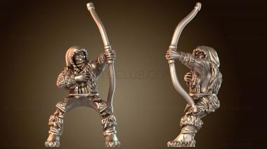 3D модель Всадник-самец мамонта-кочевника (STL)