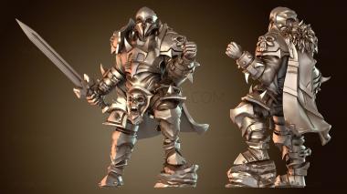 3D модель Всадники Рока Теневой Рыцарь Темный Клинок (STL)