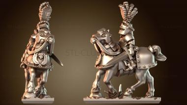 3D модель Рыцарь Риксгвардии на коне (STL)