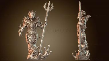 3D модель Восстань Бога Акулы, Элементаля Воды (STL)