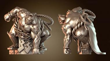 3D модель Восходящее солнце сумо они (STL)