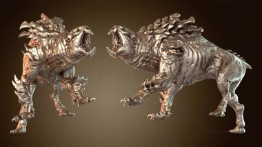 3D модель Ревущая Воинственная Крыса (STL)