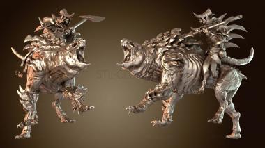 3D модель Ревущий Воин Крыса Дикарь (STL)