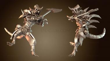 3D модель Ревущий Воин Крыса Дикий Властелин (STL)