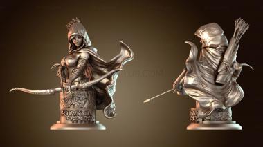 3D модель Робин Гуд Легендарный бюст Робин мини (STL)