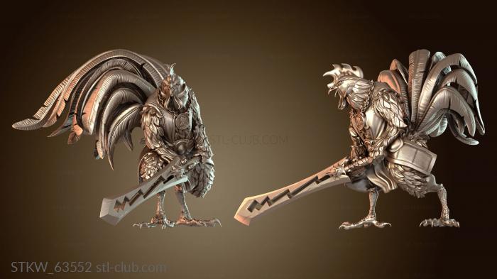 Атака мечом воина-петуха