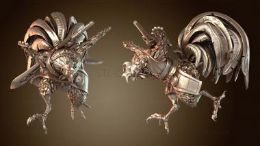 3D модель Атака когтей воина-петуха (STL)