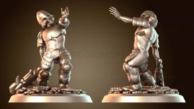 3D модель Раненый зомби-гнилой личинки (STL)