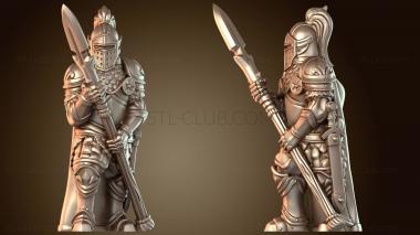 3D модель Королевская гвардия: Копье вперед готово (STL)