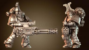 3D модель Рубрика Морпех с пушкой «Жнец душ» (STL)