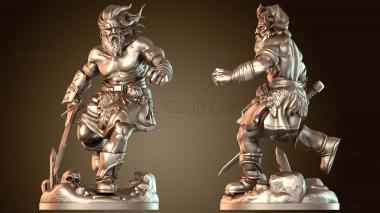 3D модель Бегущий варвар (STL)