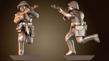 3D модель Бегущий боец (STL)