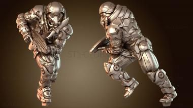 3D модель Бегущий солдат (STL)