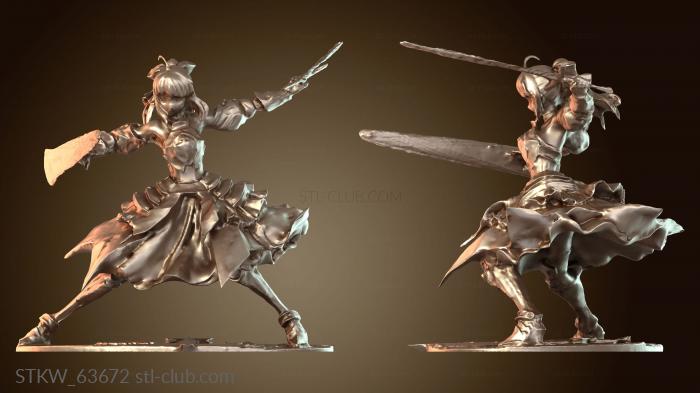 Military Фигурка Сейбер Лили Дистант Авалон