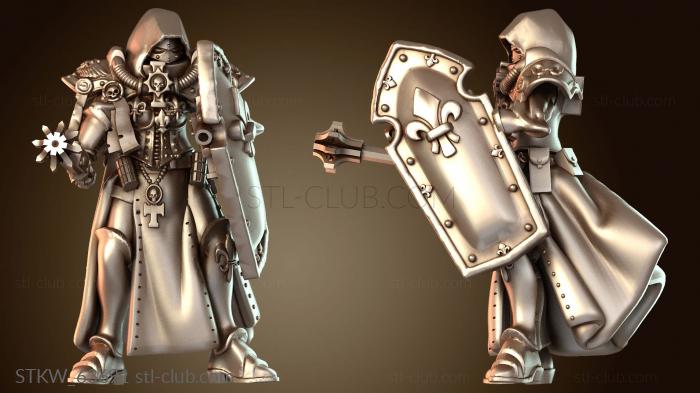 Military Священнослужители с булавами, шлемом и булавой