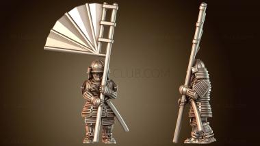 3D модель Самурайское военное дело, закаленное в боях (STL)