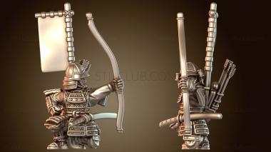 3D модель САМУРАЙ Боевой ЛУЧНИК Храбрый (STL)