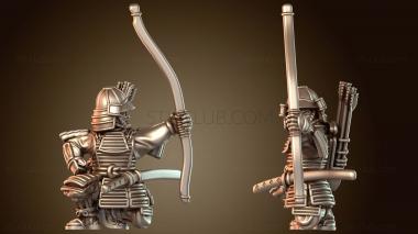 3D модель САМУРАЙ Боевой ЛУЧНИК Проворный (STL)