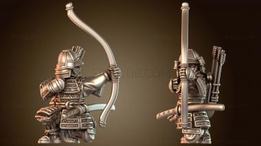 3D модель САМУРАЙ Боевой ЛУЧНИК Опытный (STL)