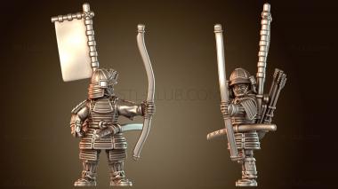 3D модель САМУРАЙ Боевой ЛУЧНИК Стремительный (STL)