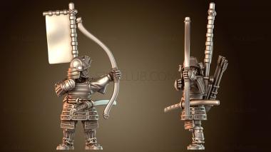 3D модель САМУРАЙ Боевой ЛУЧНИК Свирепый (STL)