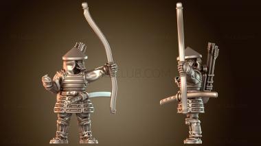 3D модель Samurai Warfare АСИГАРУ ЛУЧНИК Тихий (STL)