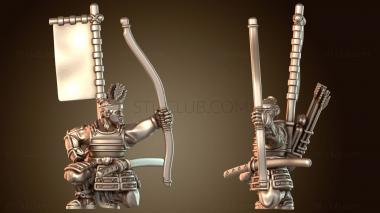 3D модель Samurai Warfare АСИГАРУ ЛУЧНИК Бесстрашный (STL)